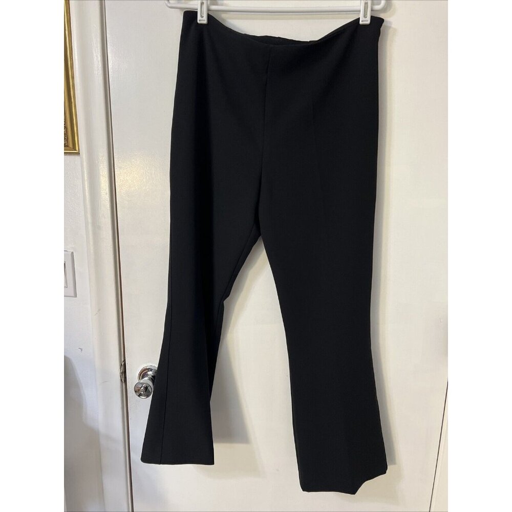 Alberto Makali VTG Dressy Career‎ Pants Women Size 12 Black  Wide Leg Made USA